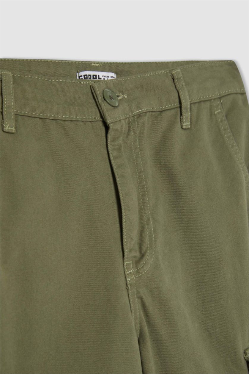 نساء كاكي سروال جبردين