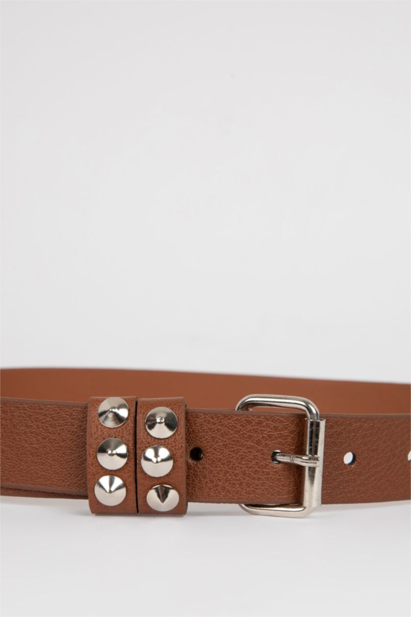 Kadın Taba Kadın Suni Deri Klasik Kemer