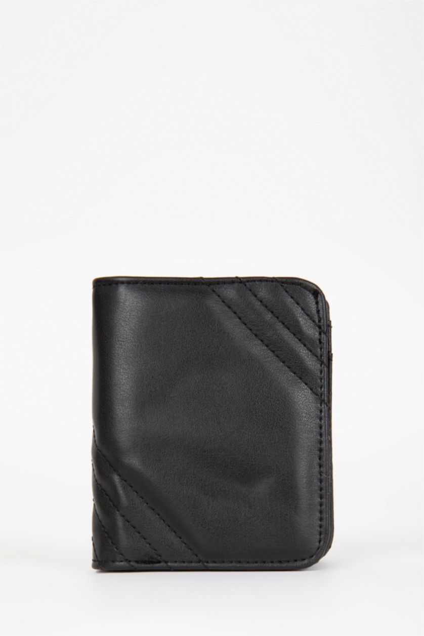 نساء أسود محفظة نسائي جلد صناعي