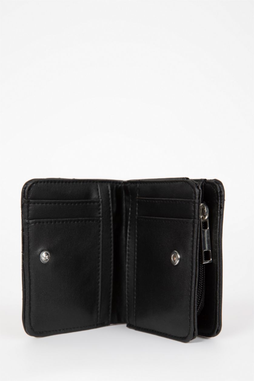 نساء أسود محفظة نسائي جلد صناعي