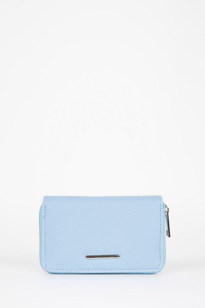 Kadın Mavi Kadın Suni Deri Cüzdan