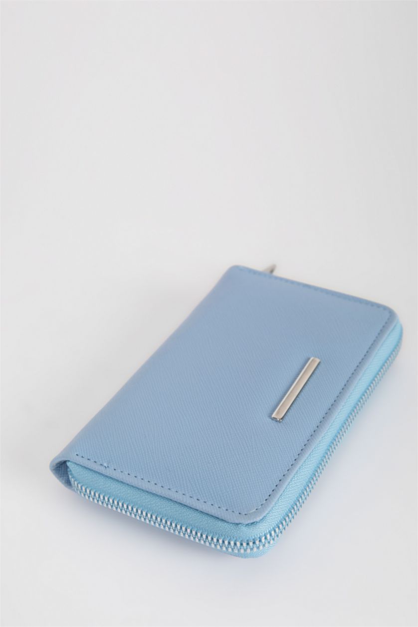 Kadın Mavi Kadın Suni Deri Cüzdan