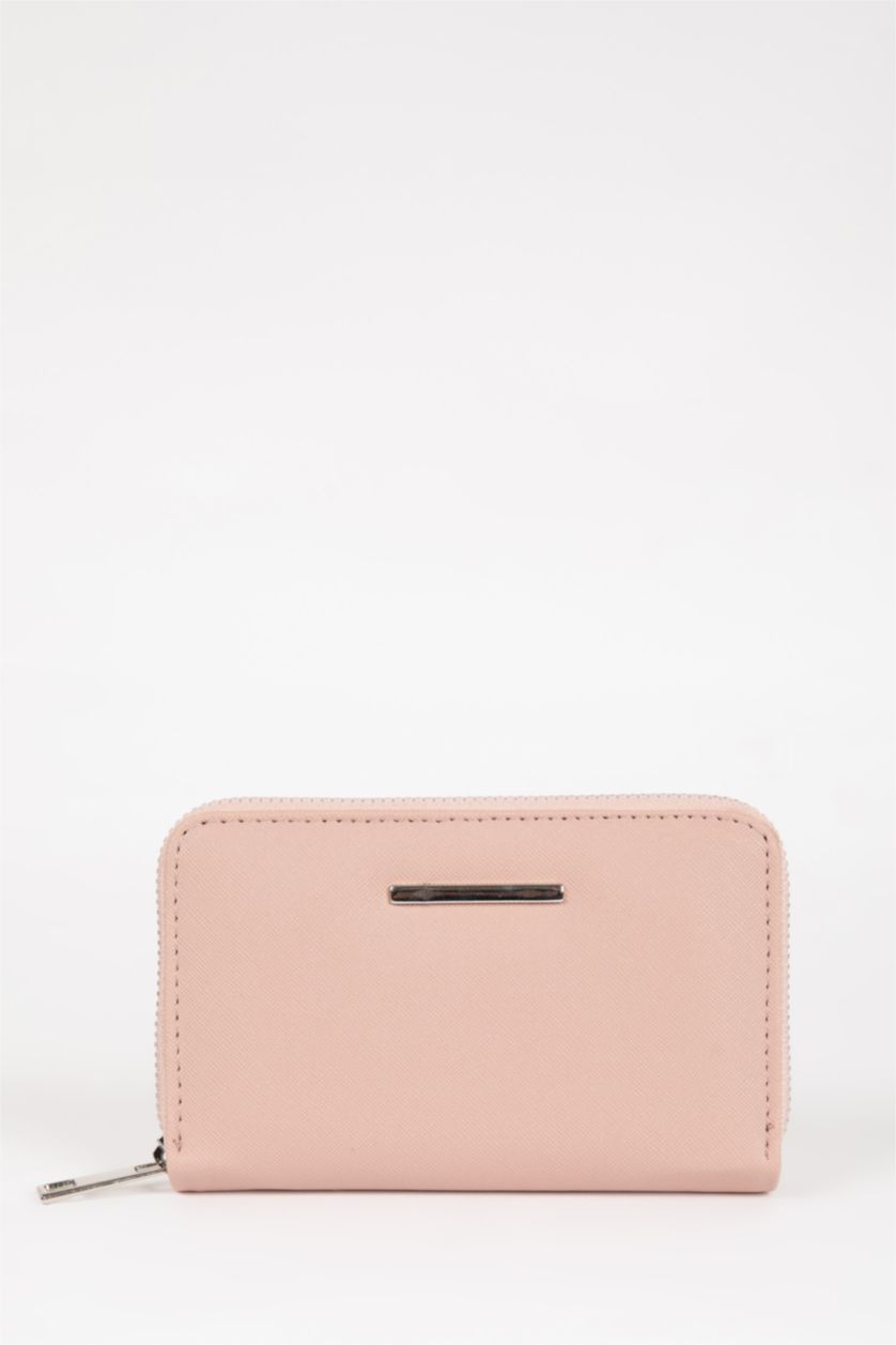 FEMME Rose Clair Portefeuille En Faux Cuir Pour Femme