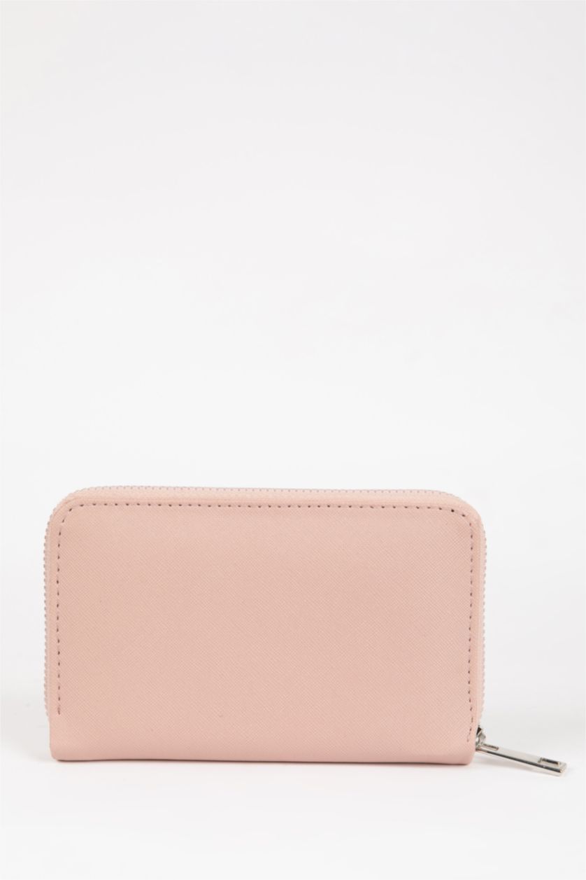 FEMME Rose Clair Portefeuille En Faux Cuir Pour Femme