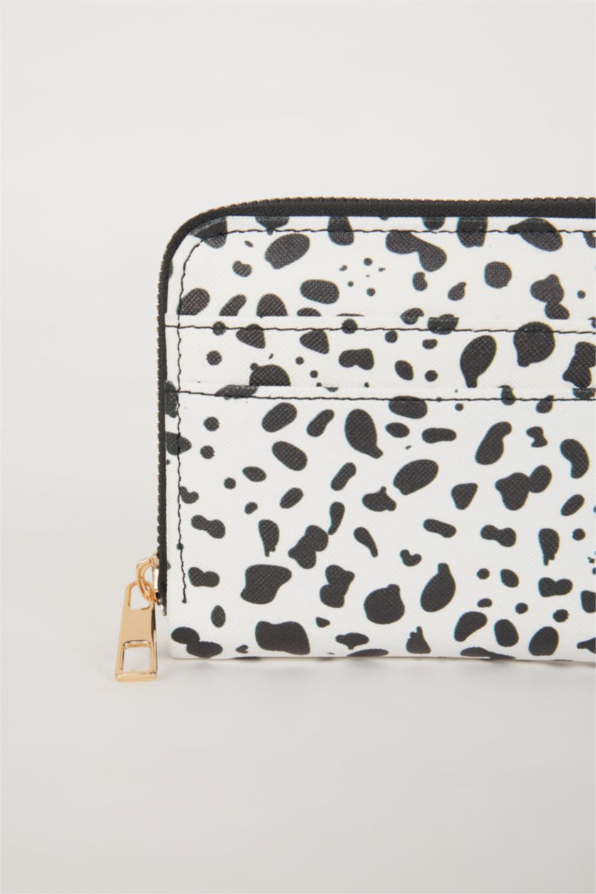 Kadın Karma Kadın Zebra Desenli Suni Deri Cüzdan