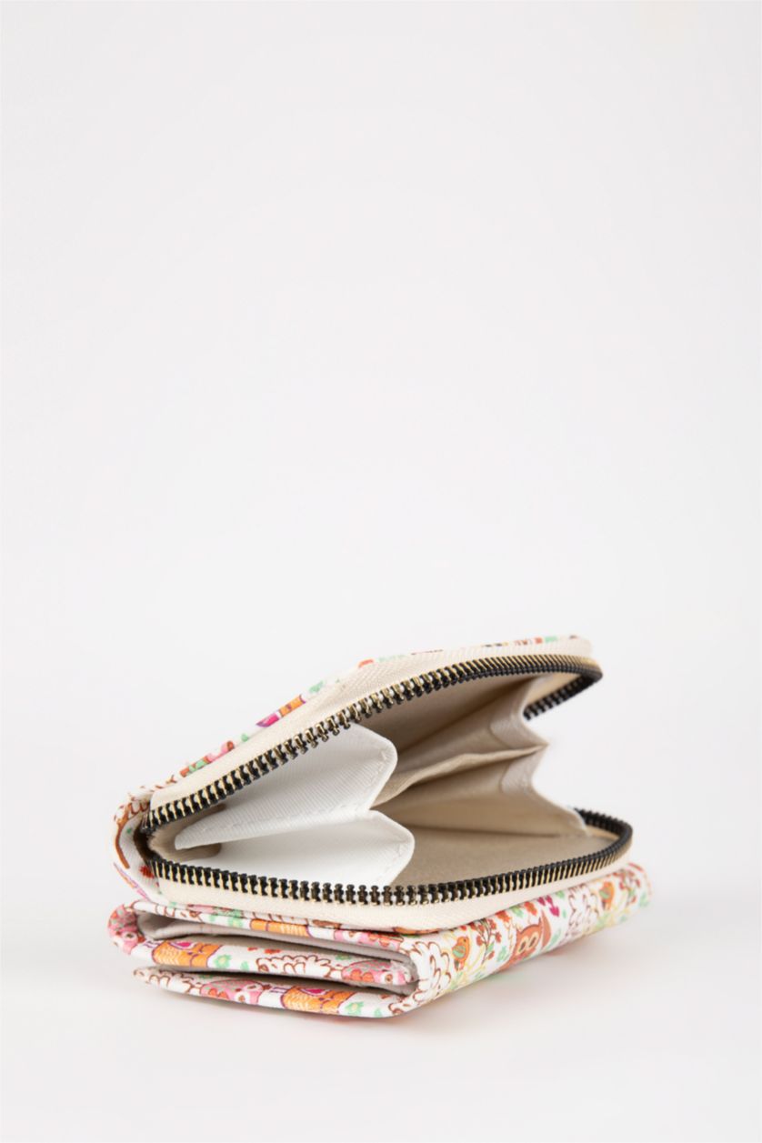 Kadın Karma Kadın Desenli Suni Deri Cüzdan