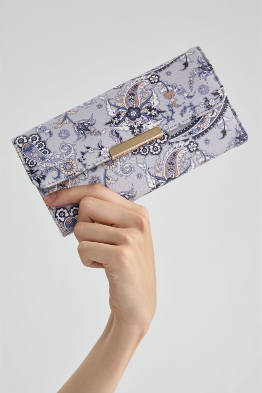 Women Grey Woman Crepe Wallets