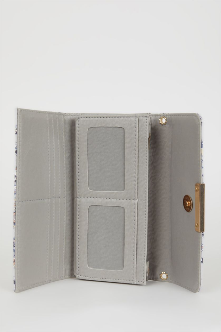 Women Grey Woman Crepe Wallets