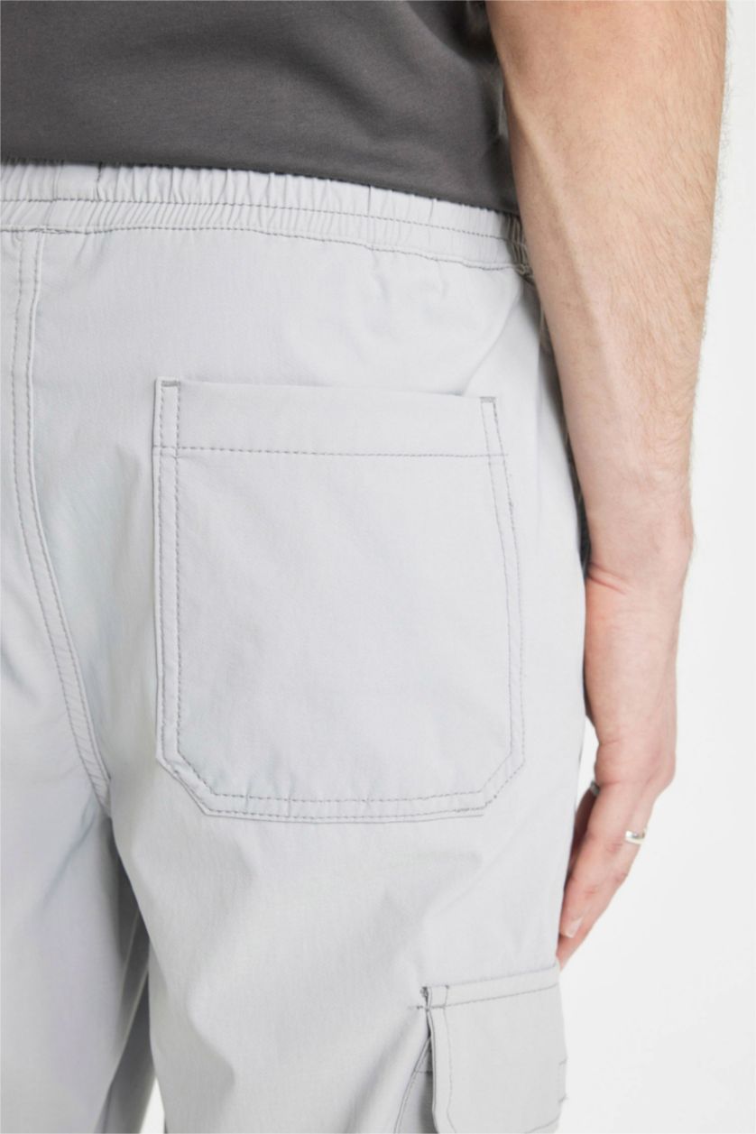 MAN Light Grey Relax Fit With Cargo Pocket Trousers