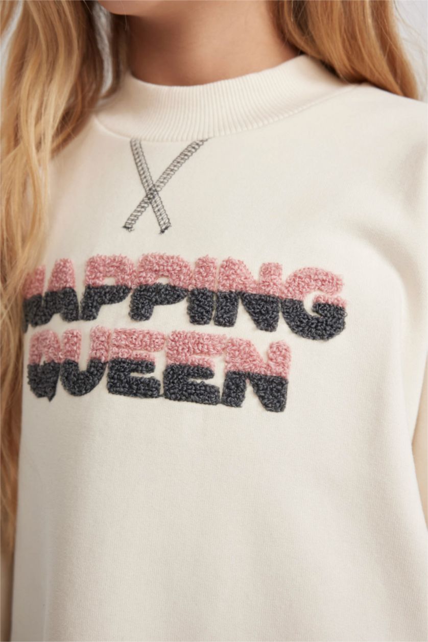 Kız Çocuk - Genç Kız Kum Kız Çocuk Pijama Takımı Baskılı Penye Uzun Kollu Üst Uzun Alt