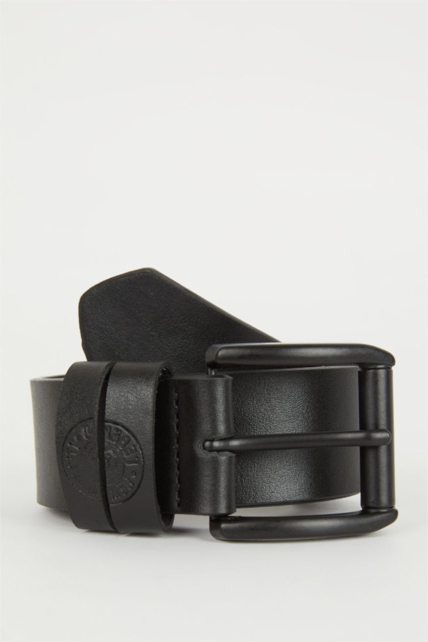 Erkek Siyah Erkek Suni Deri Kemer