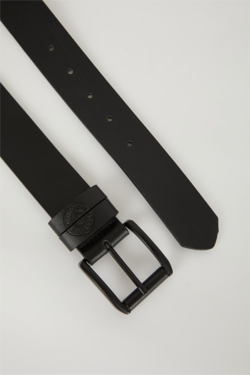 Erkek Siyah Erkek Suni Deri Kemer