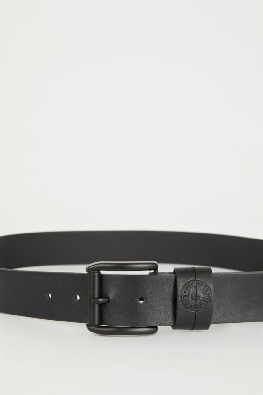 Erkek Siyah Erkek Suni Deri Kemer