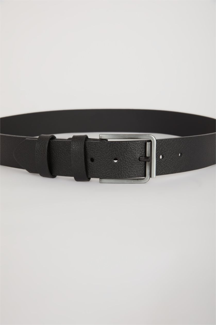 HOMME Noir Ceinture Classique Cuir Synthétique Pour Homme