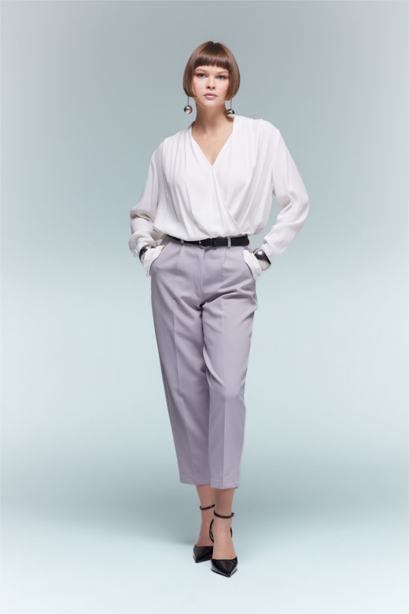 Әйелдерге Сұр тарылған пішім толарсақ Шалбар