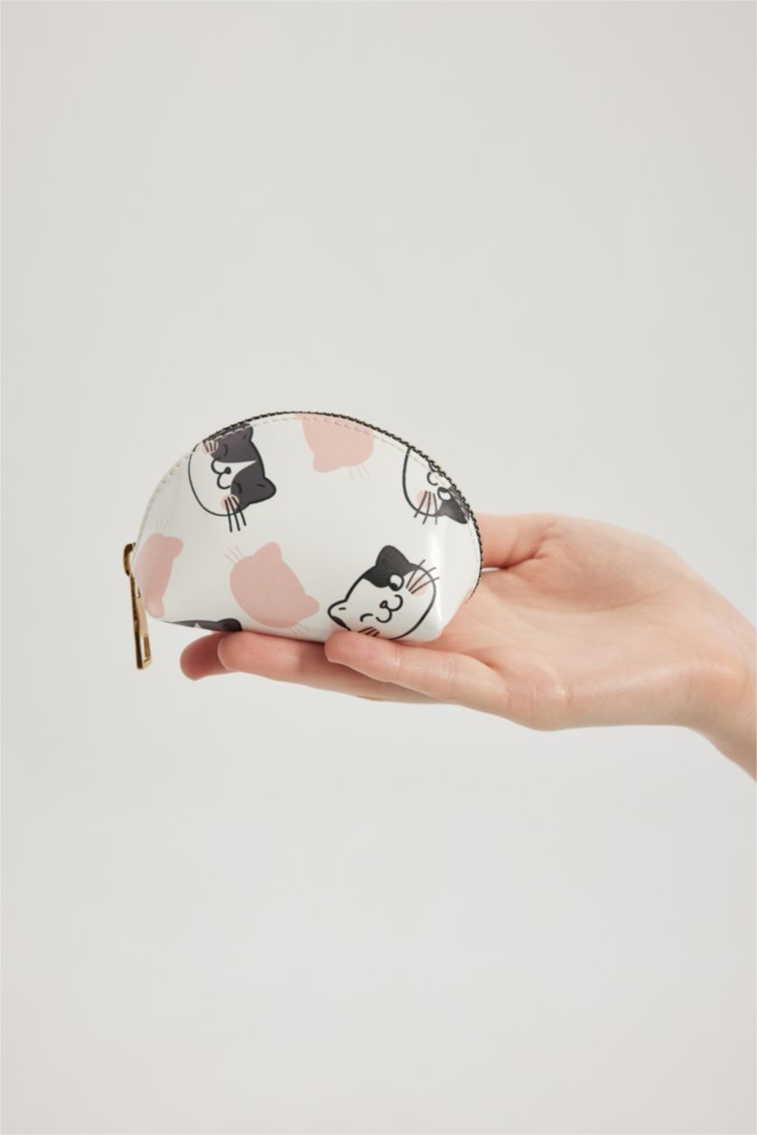 نساء أبيض محفظة عملات