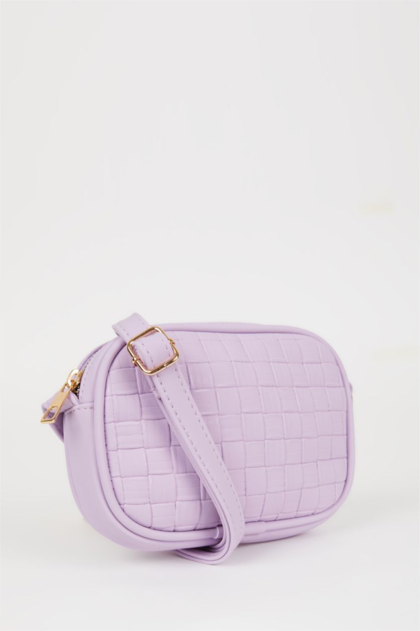 GIRLS & TEENS Lilac Faux Leather Crossbody Bag