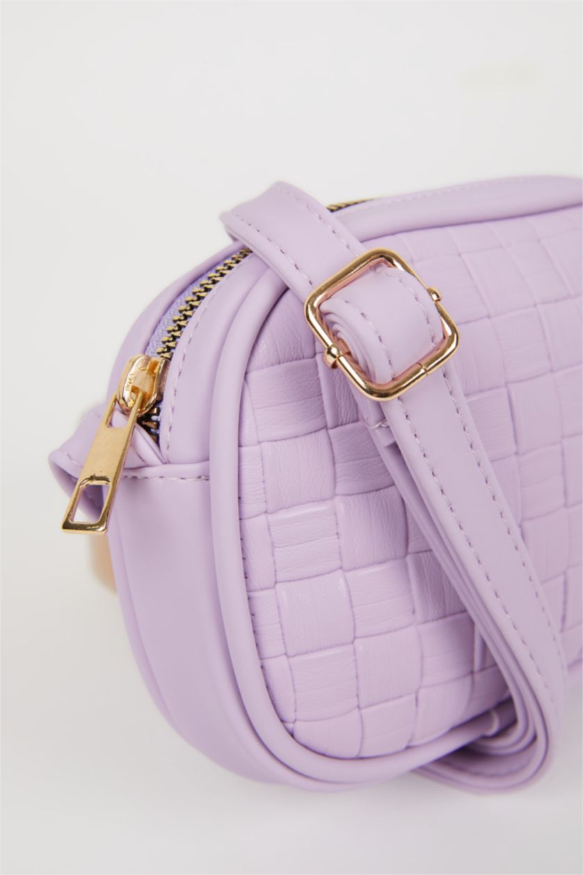 GIRLS & TEENS Lilac Faux Leather Crossbody Bag