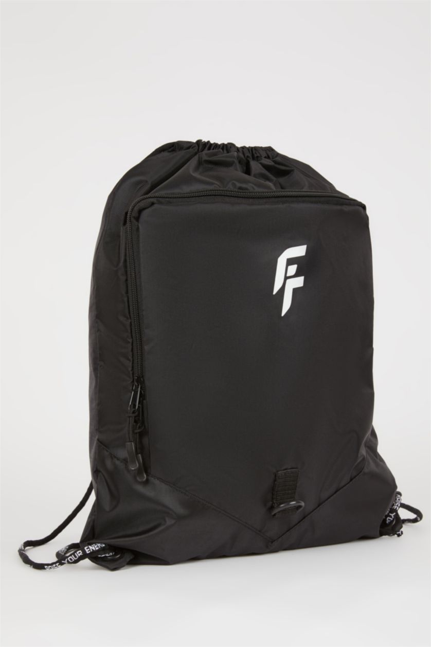 Erkek Siyah Unisex Su Geçirmez Kumaş Okul Sırt Çantası