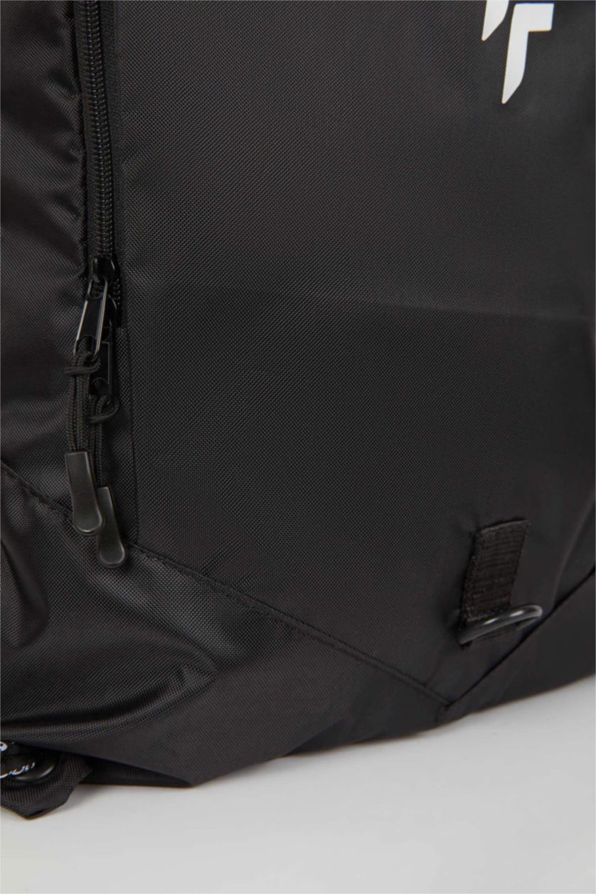 Erkek Siyah Unisex Su Geçirmez Kumaş Okul Sırt Çantası