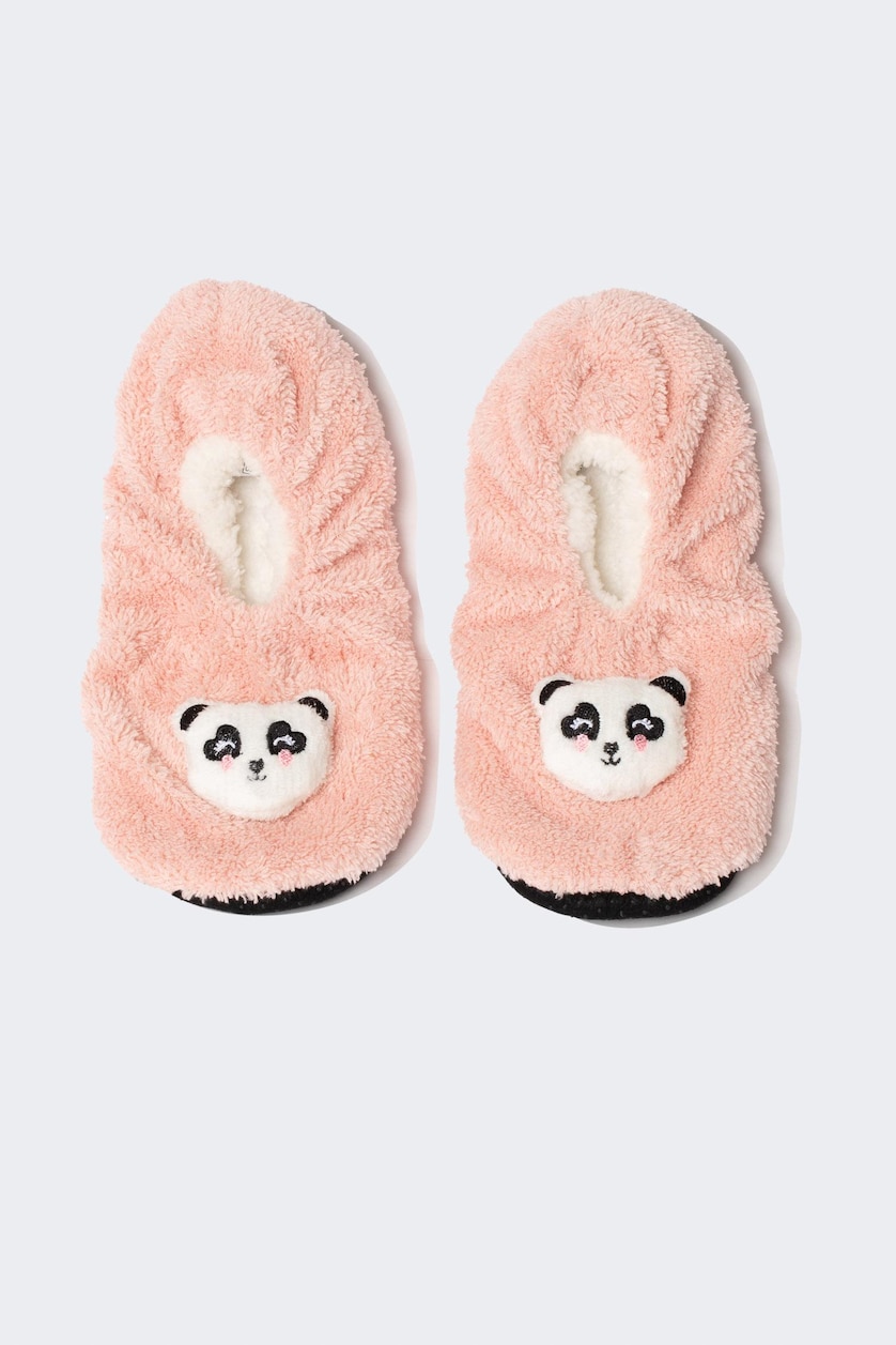 WOMAN Pink Woman Flat Sole Boots For House