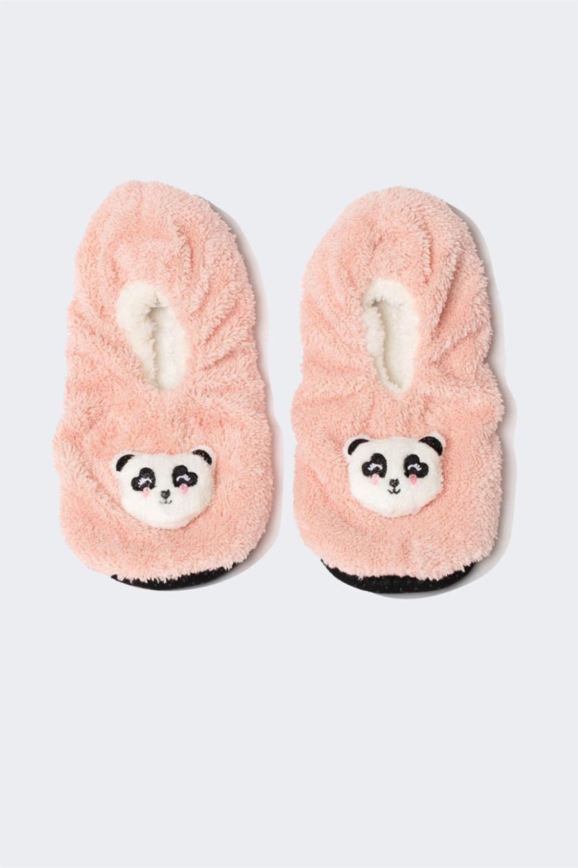 FEMME Rose Pantoufles à thème Panda en peluche pour Femme