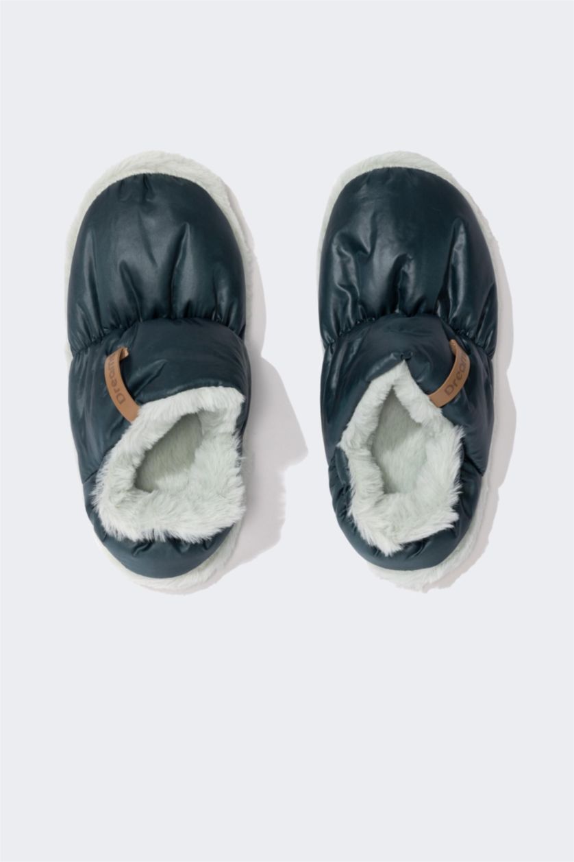 WOMAN Dark Mint Womens Flat Sole House Slippers