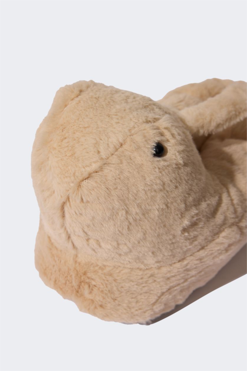 Woman Beige Woman Flat Sole Home Boots