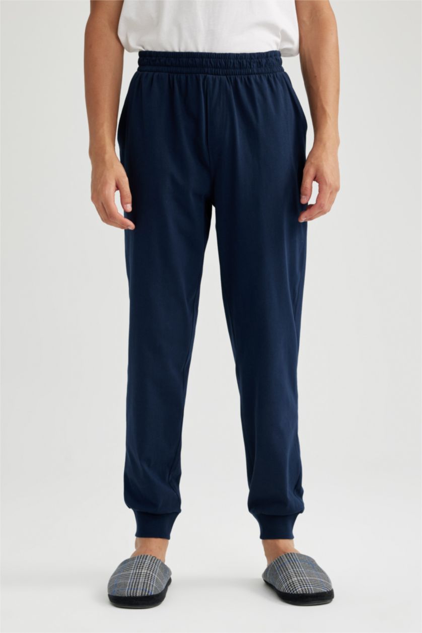 MAN NAVY Regular Fit Pocket Pajama Bottoms