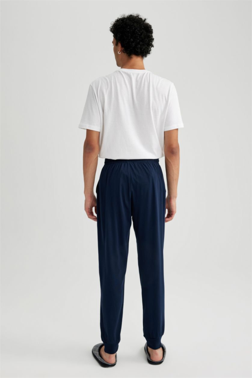 MAN NAVY Regular Fit Pocket Pajama Bottoms