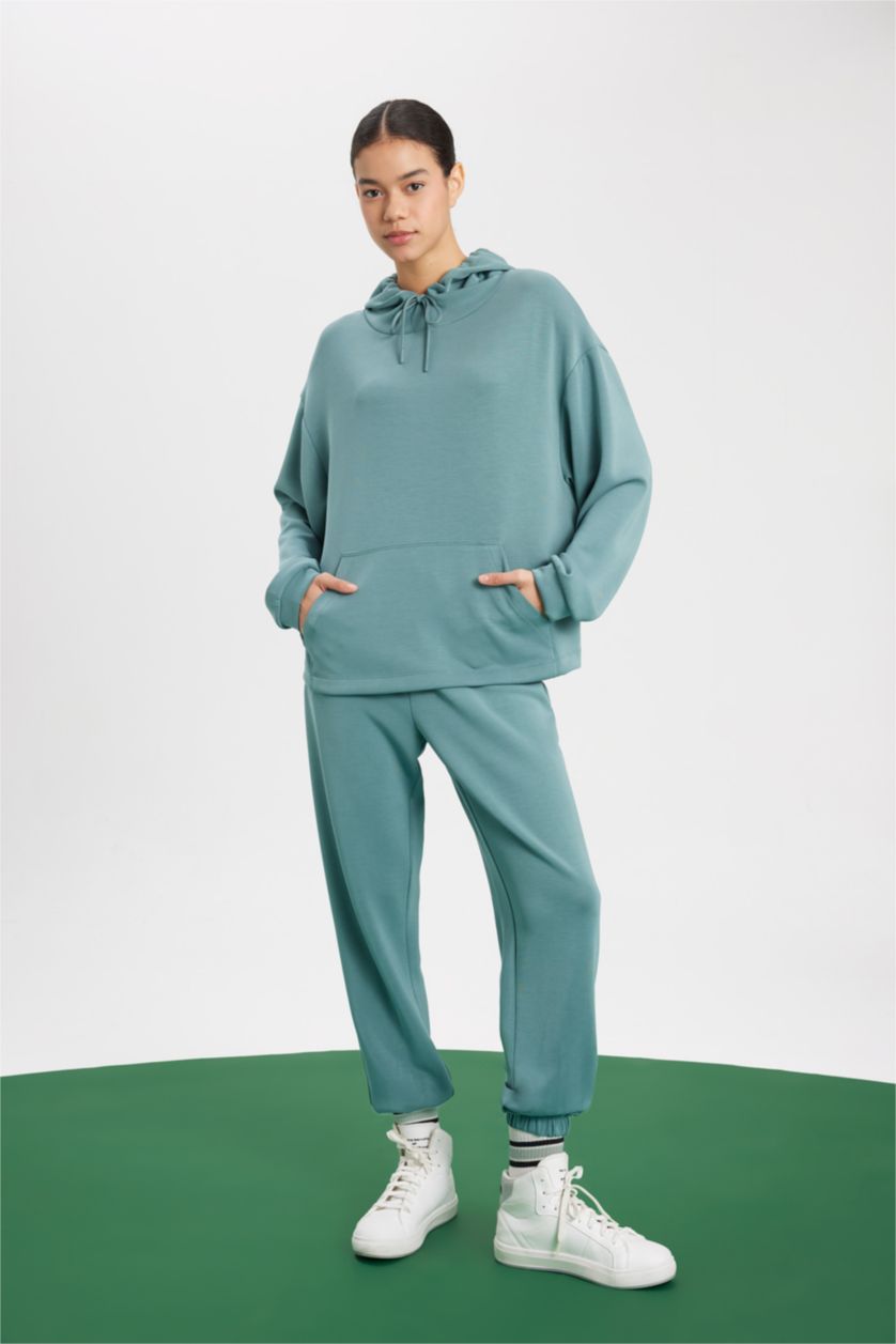 FEMME Vert Jogging Coupe Standard Premium à Double Poches pour Homme De Defactofit