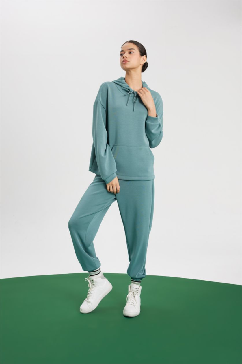 FEMME Vert Jogging Coupe Standard Premium à Double Poches pour Homme De Defactofit