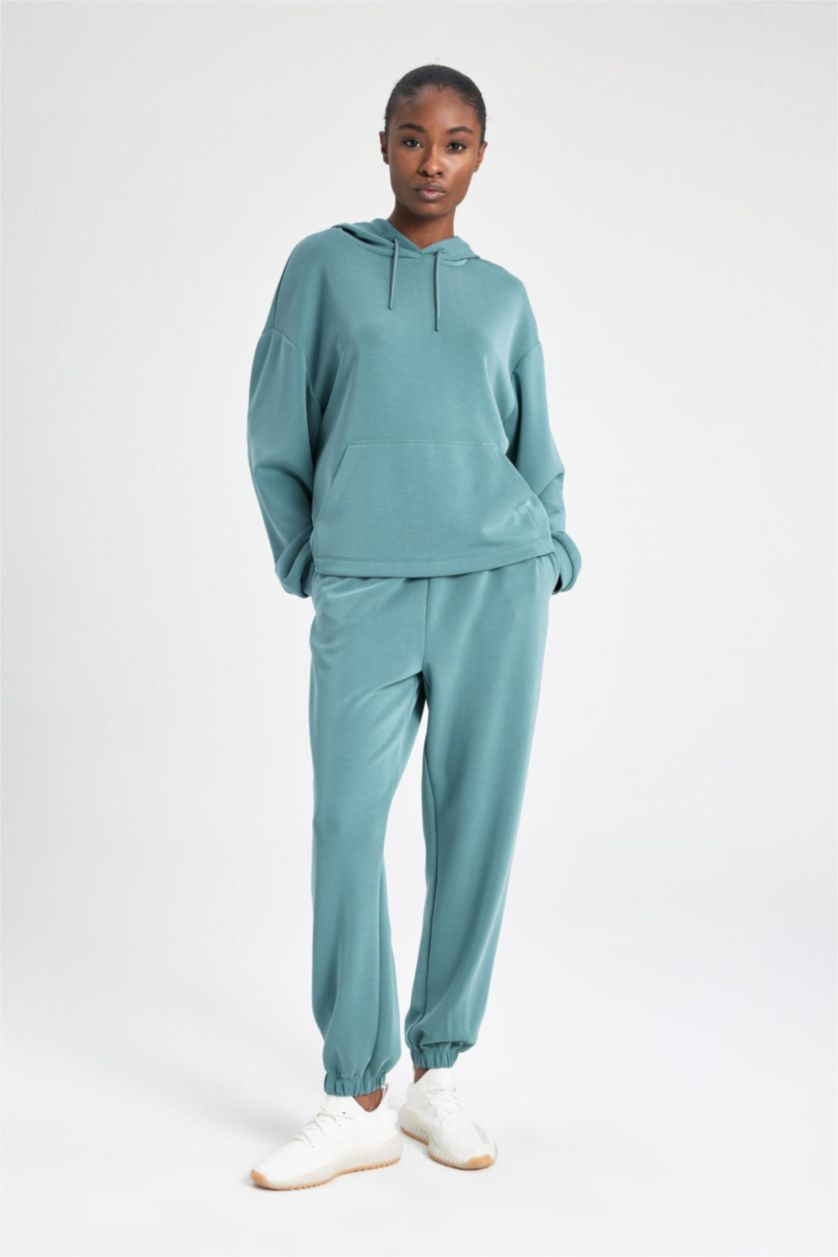 FEMME Vert Jogging Coupe Standard Premium à Double Poches pour Homme De Defactofit