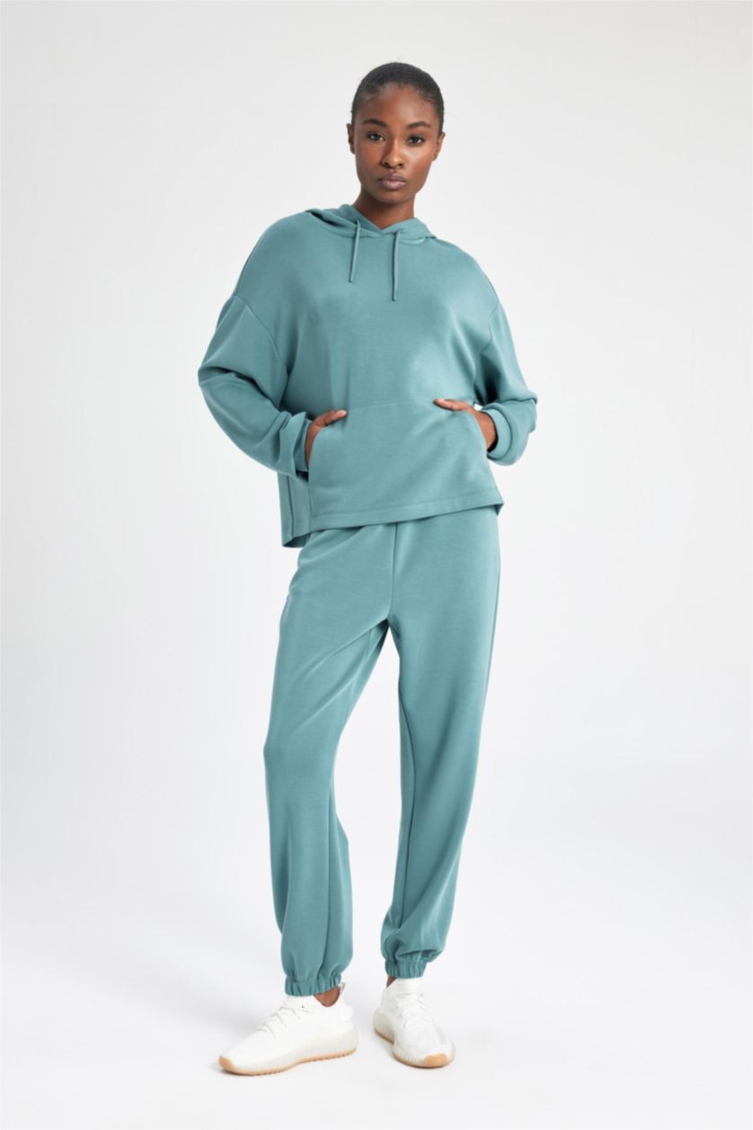 FEMME Vert Jogging Coupe Standard Premium à Double Poches pour Homme De Defactofit