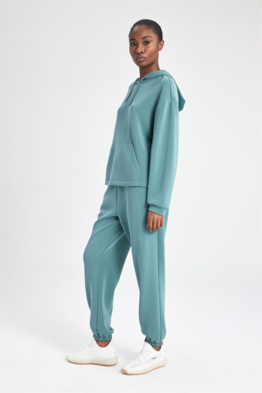 FEMME Vert Jogging Coupe Standard Premium à Double Poches pour Homme De Defactofit