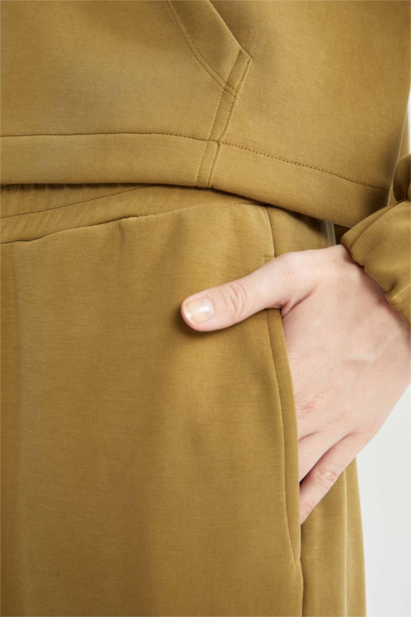 نساء خشبي بنطلون بجامة رياضي كارجو اوفر سايز بجيب من DeFactoFit