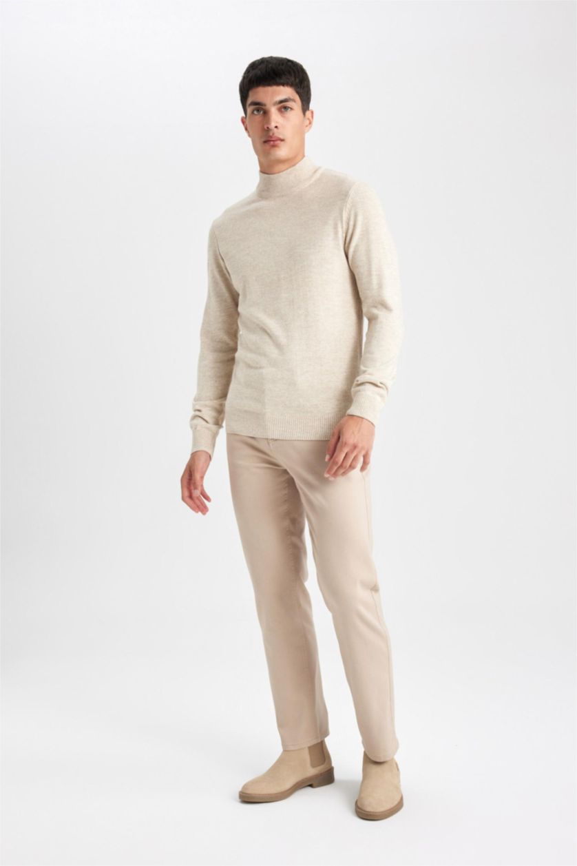 MAN Sand Regular Fit Trousers