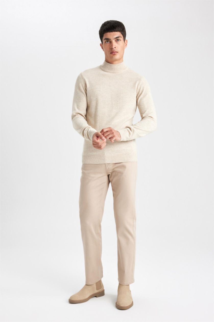 MAN Sand Regular Fit Trousers