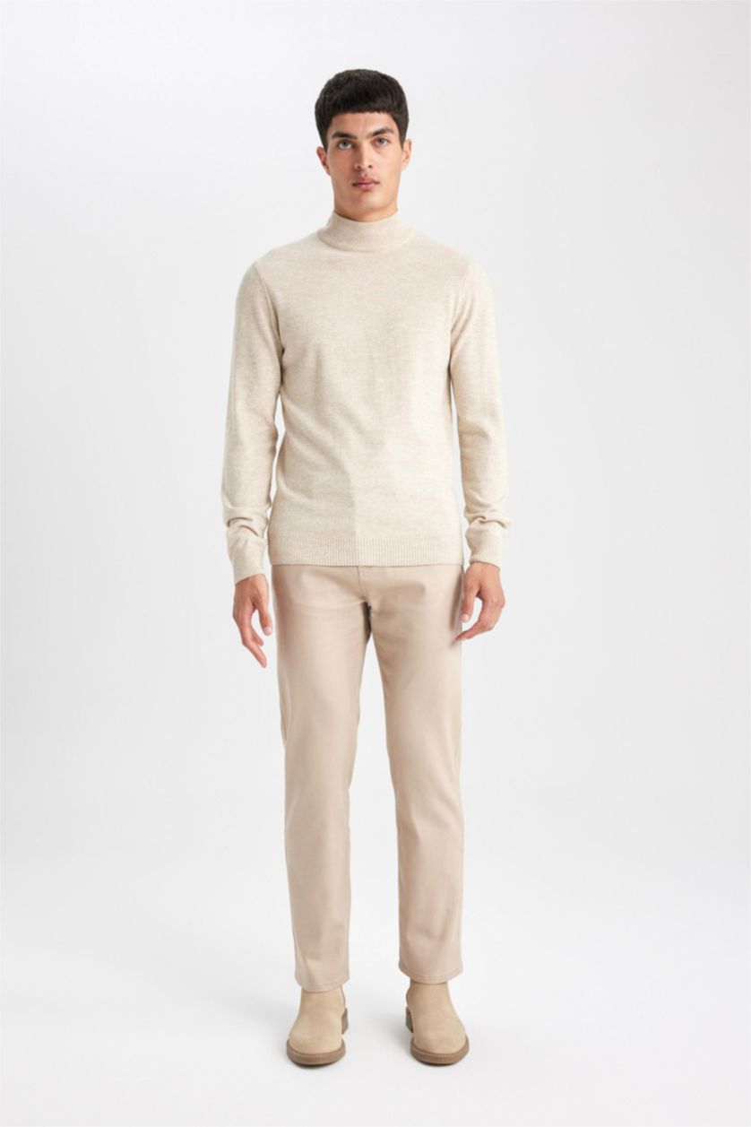MAN Sand Regular Fit Trousers