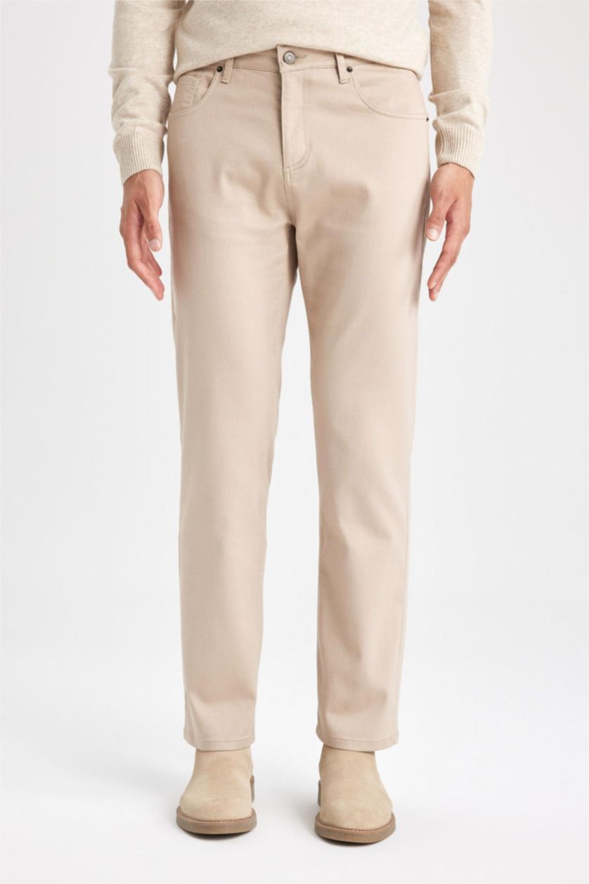 MAN Sand Regular Fit Trousers