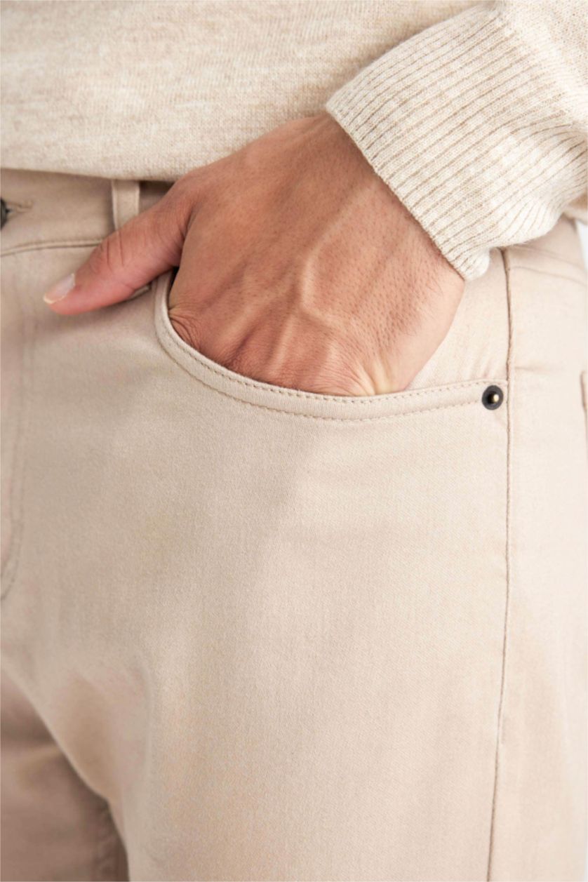 MAN Sand Regular Fit Trousers