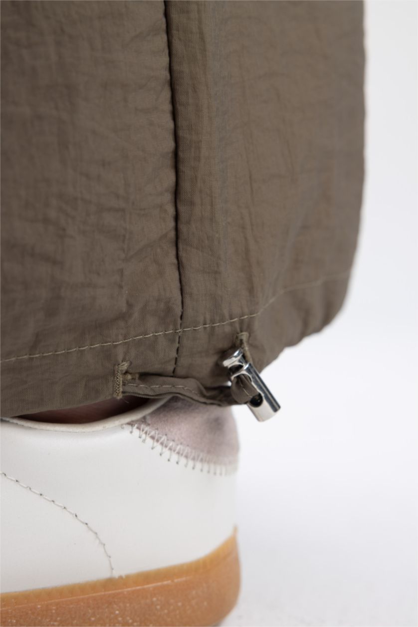 WOMAN Khaki Cargo Fit Wide Leg Trousers