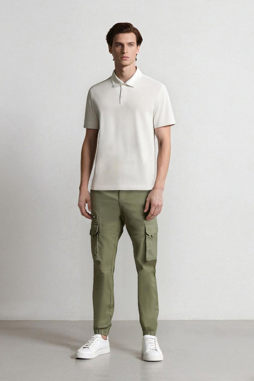 Мужчины Хаки Джоггеры с карманами