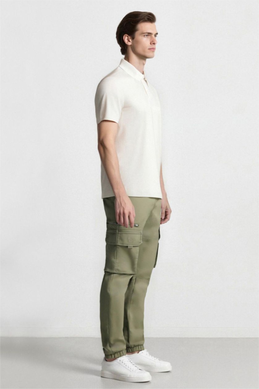 Мужчины Хаки Джоггеры с карманами