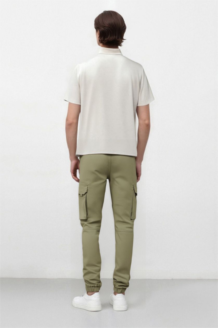 Мужчины Хаки Джоггеры с карманами