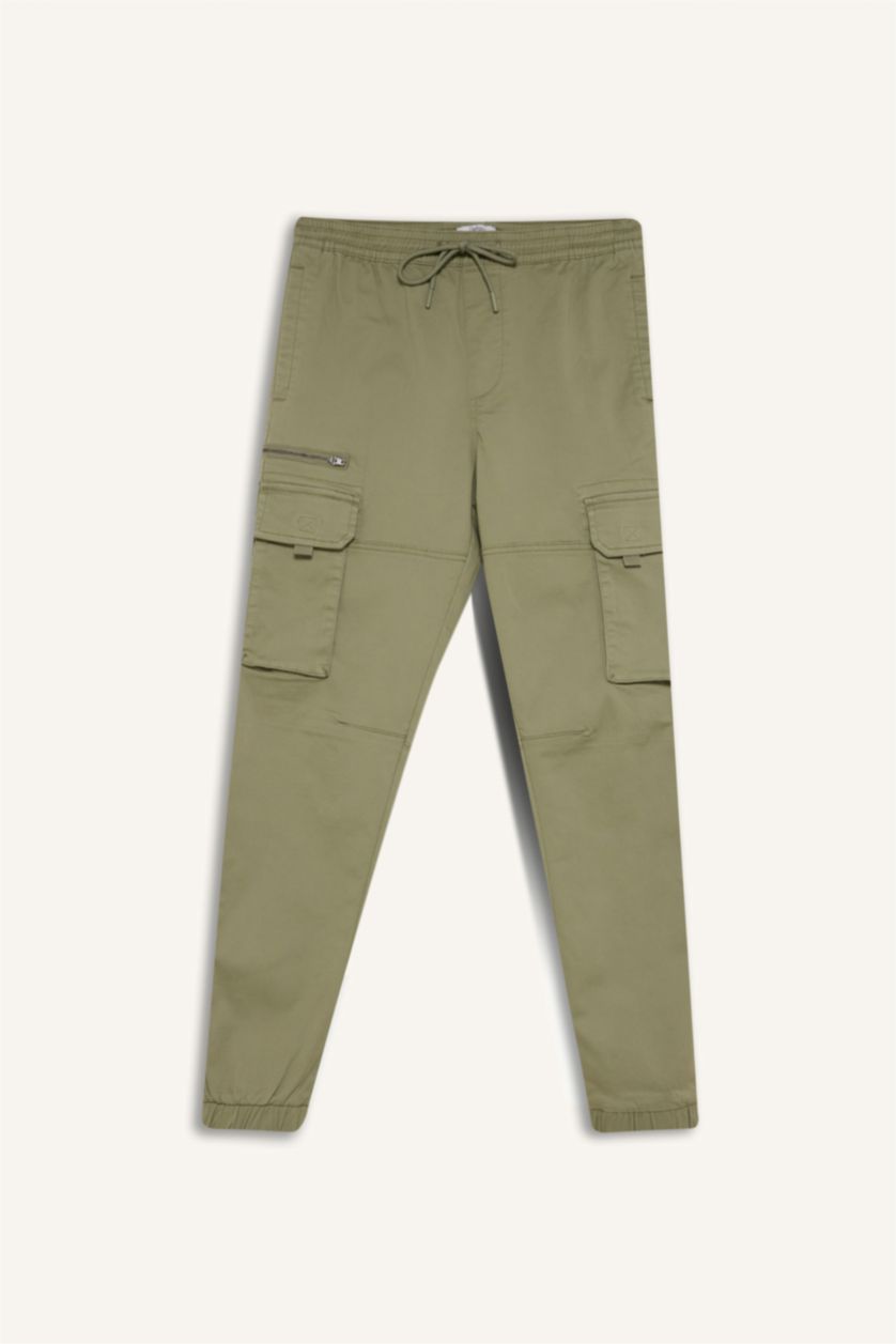 Мужчины Хаки Джоггеры с карманами