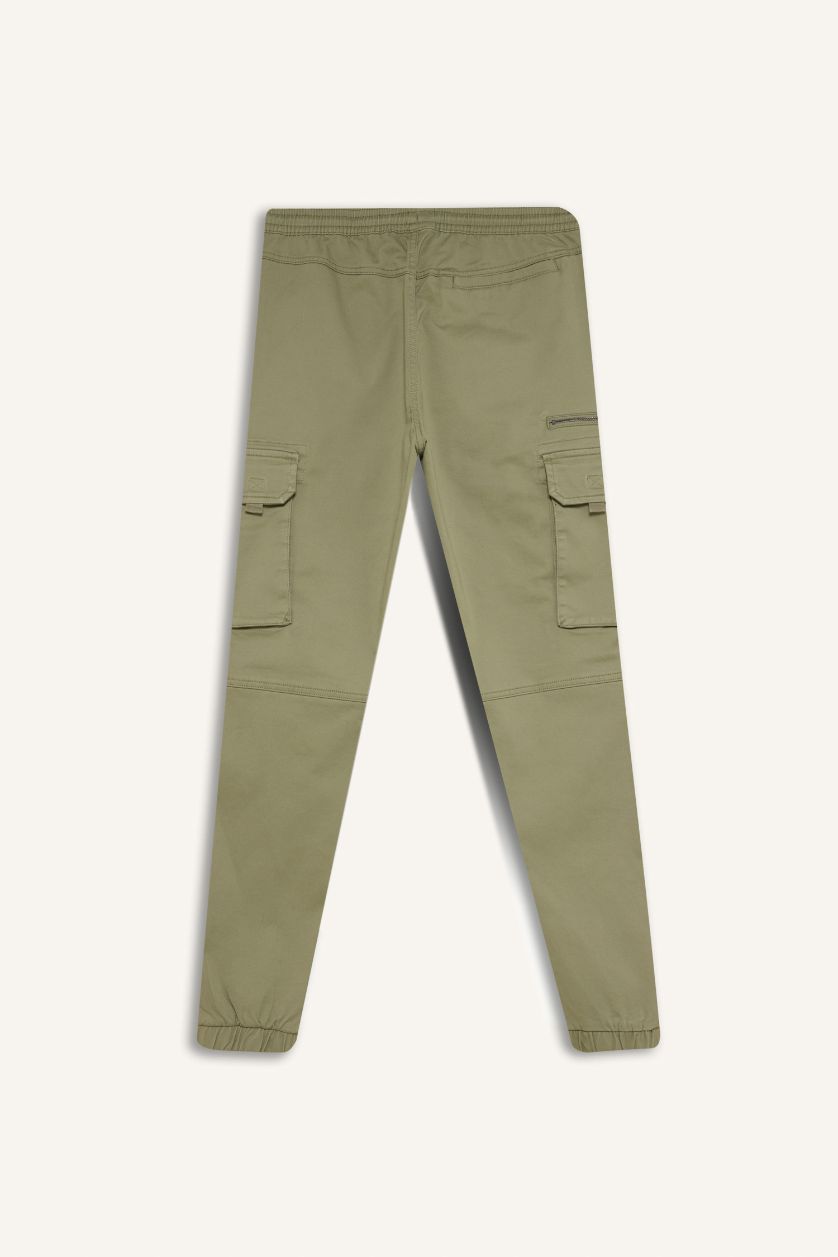 Мужчины Хаки Джоггеры с карманами