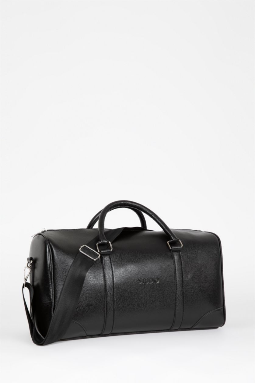 رجالي أسود شنطة سفر و رياضة رجالي جلد صناعي