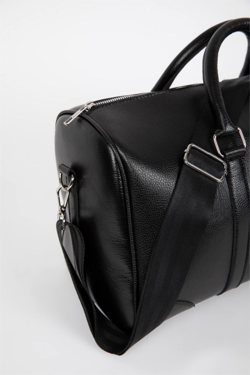 رجالي أسود شنطة سفر و رياضة رجالي جلد صناعي