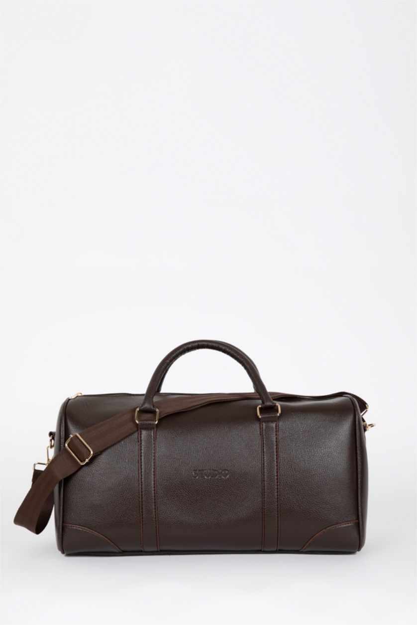 رجال بني شنطة سفر و رياضة مطبوع جلد صناعي